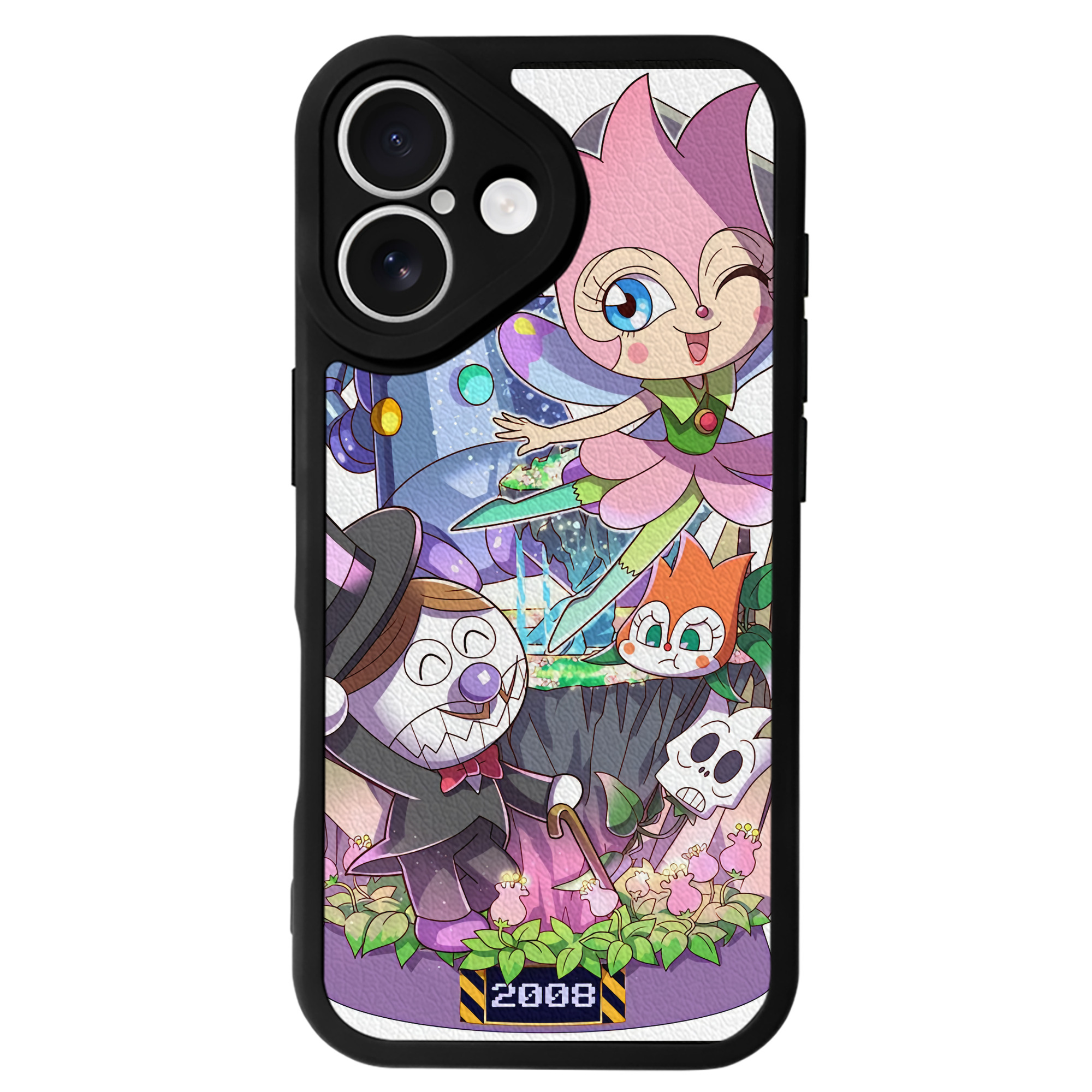 （画像用） アンパンマン Anpanman 【iPhone 16シリーズ対応】シリコンスマホケース（レザー調） 材質：シリコン